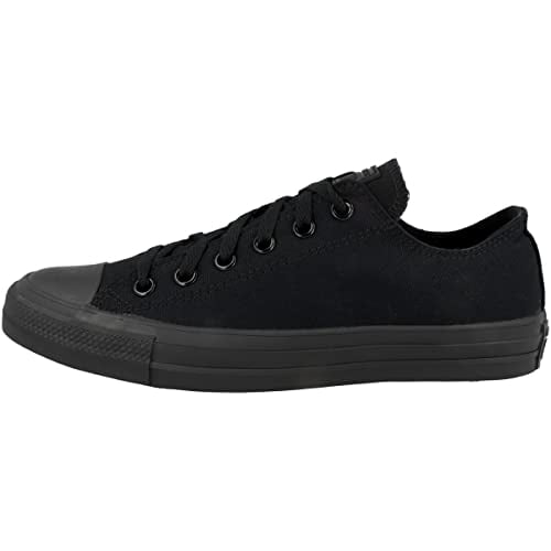 Converse Unisex Chuck Taylor Classic Colors Sneaker ,Black Monochrome, Men's 9 / Women's 11 Medium