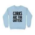 thumbnail image 5 of Corks Are For Quitters Graphic Design Sweatshirt (White, XL), 5 of 14