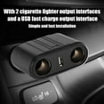 thumbnail image 1 of Universal Car 2 Way Cigar Lighter Splitter  Adapter with USB Fast  Port 12-24V, 1 of 7
