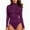 Dark Purple, variant on FUNDUFI Shapewear Bodysuit For Women Long Sleeve Sexy Seamless Tummy Control Body Shapewear Stretchy Compression High Waist Body Shaper