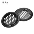 thumbnail image 3 of Cubierta de ventilación circular de 12 piezas, ventilación de sofit de 50 mm/2", cubierta de ventilación de sofit de acero inoxidable negra, 3 of 7