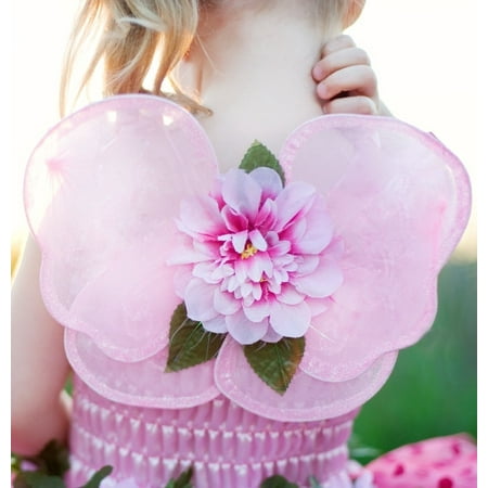 GREAT PRETENDERS Girls Pink Blossom Butterfly Fairy Glitter Mini Costume Wings