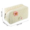 thumbnail image 2 of 1Pcs Travel Makeup Bag Makeup Brush Holder Makeup Organizer Bag Cosmetics Storage Bag White Cloth, 2 of 7