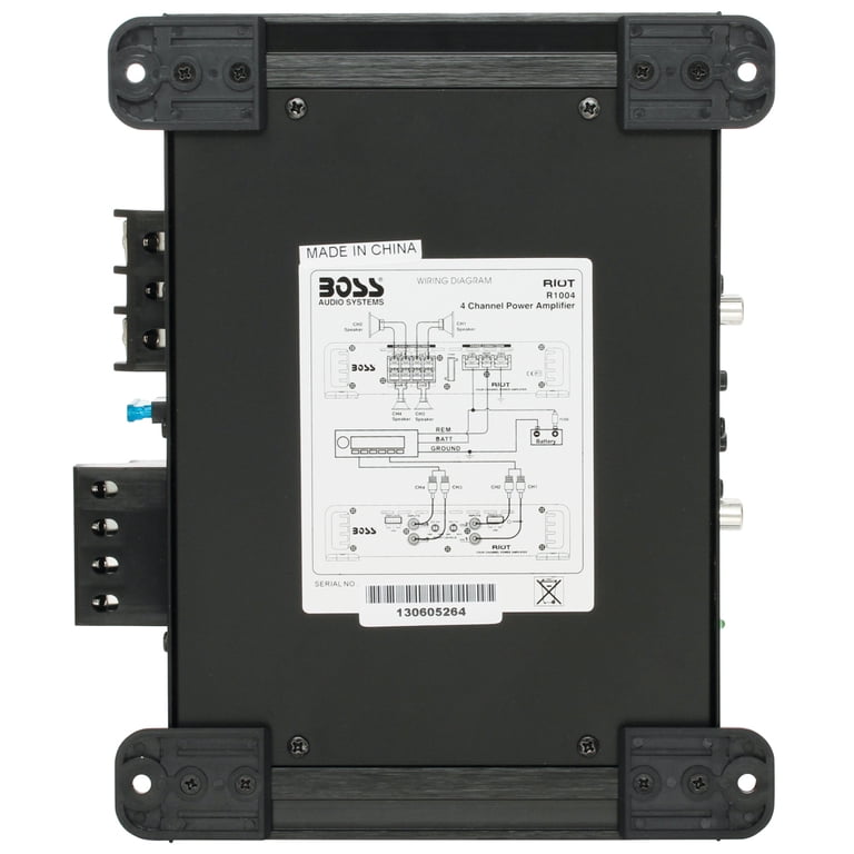 Free Shipping! Boss Audio Systems R1004 Riot Series 4 Channel Car