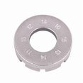 thumbnail image 1 of 1pc 8 Way Bicycle Spoke Nipple Wrench Steel Silver/black Light Weight Wheel Rim Wrench, 1 of 5