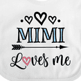 thumbnail image 4 of Inktastic Mimi Grandma Loves Me Girls Baby Bib, 4 of 4