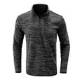 thumbnail image 6 of Fesfesfes Blouse Shirt for Men Outdoor Long Sleeve Zipper Turtleneck Shirts Solid Sweatshirts Bottoming Shirts Tops T-Shirts Under $10, 6 of 8