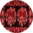 thumbnail image 1 of Ahgly Company Indoor Round Medallion Red French Area Rugs, 5' Round, 1 of 4
