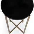thumbnail image 6 of Nigella Black Granite Cross Legs Side Table, 6 of 7