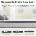 thumbnail image 4 of Hcore 3 Inch Extra Firm Memory Foam Mattress Topper,Pressure Relief for Back Pain,Non-Slip Bottom,Removable & Washable,Queen/King Sizes, 4 of 6