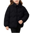 thumbnail image 3 of Abtuhar Children Fall Winter Hooded Casual Outerwear and Jackets Winter Reversible Lapel Padded Coat for 1‑15 Years, 3 of 5