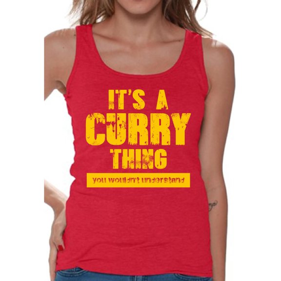 Awkward Styles It's a Curry Thing Tanks for Women Spiced Tank Top for Ladies Women Fashion Collection Sauce Tshirt for Mom Indian Curry T-Shirt for Her Gifts for Wife It's a Curry Thing Shirts