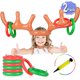 thumbnail image 2 of Juego de Navidad inflable con forma de asta de reno, sombrero, lanzamiento de anillos, regalos para niños, juguetes, decoración del hogar para Año Nuevo, suministros para fiestas de Navidad, 2 of 5