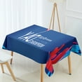thumbnail image 4 of Blueek Colorful Waterproof Polyester Tablecloth for Cee and Dining Tables - Stylish Independence Day Decorative Cover(1#), 4 of 6