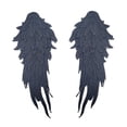 thumbnail image 3 of Apliques de alas de Ángel, apliques bordados, apliques de encaje para escote DIY, parches para decoración de ropa de vestido de noche, 2 uds. Negro, 3 of 8