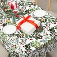thumbnail image 3 of Christmas Tablecloth Rectangle Holly Berries Fabric Table Cloth Washable Xmas Table Cover for Picnic Dinner Table Home Kitchen Christmas Party Decor, 60 x 102 Inch, 3 of 6