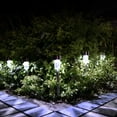 thumbnail image 5 of 12 Pack Solar Lights Outdoor, Stainless Steel Solar Garden Lights, Waterproof LED Landscape Light for Patio Yard Decoration, Cool White, 5 of 8