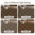 thumbnail image 7 of ODIKA 5'x7' Dark Brown Estate Geometric Washable Area Rug Vintage Art Botanical Motif With Intricate Triangular Border Easy Care, Non-Shedding, Pet Friendly, for Small Living Room, Bedroom, 7 of 7