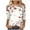 Multicolor Tops for Women_k, variant on CYMMPU Vintage Floral Printed 3/4 Length Sleeve Crewneck Basic Tees Fashion Tunic Tops Business Work Blouses Shirts Summer Fall 2025 Clothes for Women Multicolor S