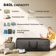 thumbnail image 4 of Outsunny Sac de Rangement pour Coussins de Patio 840L, Noir, 4 of 10