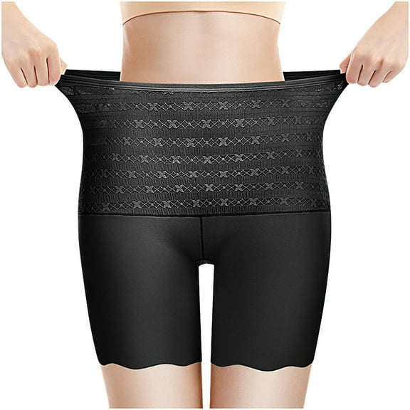 Babysbule Womens Underwear Clearance Women's Summer Abdomen High Waist And Hip Lift Comfortable Body Sculpting Anti-glare Boxer Briefs Safety Pants