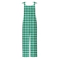 thumbnail image 4 of Frostluinai Romper for Women Summer Casual Jumpsuits Loose Fit Adjustable Strap Wide Leg Overalls Plus Size Trandy Plaid Jumpers with Pocket, 4 of 5