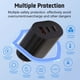 thumbnail image 4 of Cargador USB C de 65W, adaptador PD de 3 puertos, enchufe de pared QC, bloque de carga multi puerto Type-C, cubos, cargador móvil Type-C, cargador de viaje multi puerto americano estándar de 2A USB +, 4 of 8