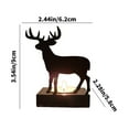thumbnail image 3 of YFTDEY Creative Christmas Metal Iron Reindeer Candle Holder, Decorative Home Lighting, Unique Table Centerpiece, Perfect for Holiday Decor and Festive Gatherings, 3 of 4