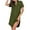 Green, variant on Abomasnow Nightgowns for Women Button Down Pajamas Tops Short Sleeve Sleepwear V-Neck Sleepwear with Pocket S-2XL