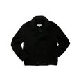 thumbnail image 1 of Calvin Klein Abrigo de guisante con doble botonadura para hombre, negro, grande Calvin Klein chaquetón, 1 of 2