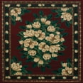 thumbnail image 2 of United Weavers Brunswick Eloise Traditional Floral Area Rug, Burgundy, 5'3" x 7'6", 2 of 2