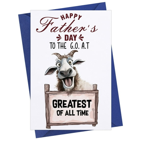 WaaHome First Father's Day Card  Happy First Father's Day Gifts Card with Envelope First Time Dad Fathers Day Gift for New Dad from Wife Baby Girl Boy