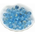 thumbnail image 2 of 100Pcs Charming Glass Marbles Bulk, Marble Run Games, Vase Fillers, for Gifts and Crafts (0.39in/10mm, Blue), 2 of 7