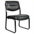 thumbnail image 1 of Boss Office Products Chaise d'Invité en Cuir Plus avec Cadre Noir, 1 of 5