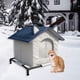 thumbnail image 4 of Casa para gatos de tela Oxford para exteriores, nicho oculto con calefacción, impermeable, resistente a la intemperie, grande, 4 of 9