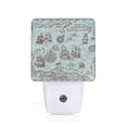 thumbnail image 1 of Fotbe Pirate Adventure Map Luz Nocturna LED, Luz de Noche con Sensor de Luz Natural de Anochecer a Amanecer, Se Enchufa a la Pared, Blanco Cálido 0.5W-US, 1 of 7