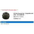 thumbnail image 2 of Oil Filter Housing Cap - Compatible with 2006 - 2010 BMW M5 2007 2008 2009, 2 of 2