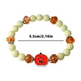 thumbnail image 2 of Luces de Halloween, joyería europea y para parejas de Halloween, nueva cadena de cuentas luminosas para fiestas navideñas, pulsera luminosa con cara de fantasma y calabaza, pulsera noctilucente de Hal, 2 of 5