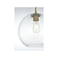 thumbnail image 6 of Living District Baxter 12 Inch Pendant Clear Shade in Satin Gold, 6 of 10