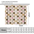 thumbnail image 2 of Plaid Curtains, Chess Abstract Lattice Colorful Background Window Treatments, Rod Pocket Thermal Insulated Drapes 2 Panel Sets for Bedroom Living Room Kitchen, 52" W X 84" L, 2 of 8