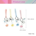 thumbnail image 4 of 1Pc Cartoon Keychain Alpaca Shaped Hanging Pendant Key Ring Bag Decoration（Orange）, 4 of 9