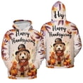 thumbnail image 3 of Happy Thanksgiving Goldendoodle Welcome Thankful Fall Autumn Pumpkin All Over Print 3D Hoodie Unisex Merch Hoodies Doodle Dog Lover Gifts Idea - 02021, 3 of 6