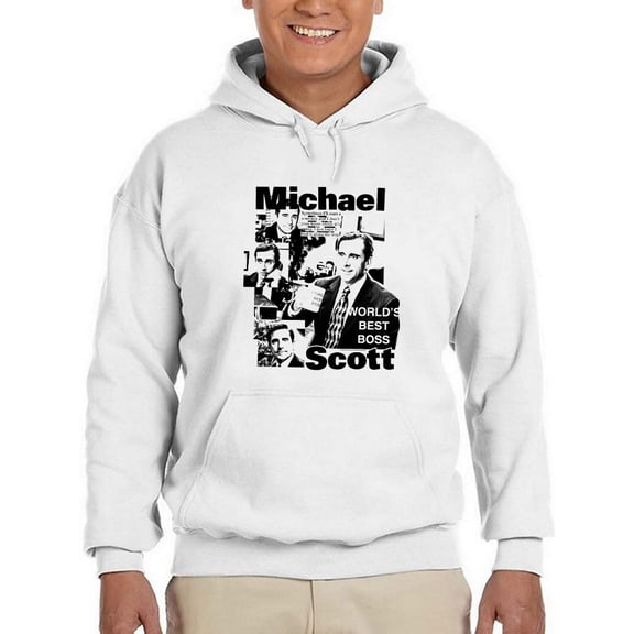 Michael Scott Best Boss. Hoodie Men The Office, Male XX-Large