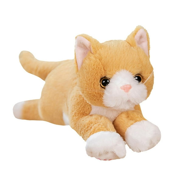 Juguete de peluche de gato, Animal relleno de gatito, decoración