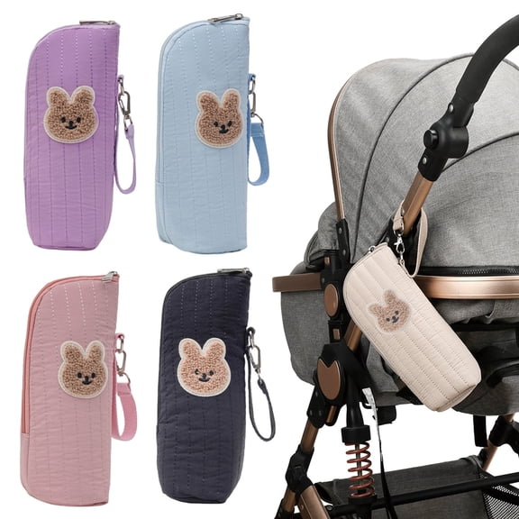 mdesiwst Insulated Baby Bottle Bag for Stroller Portable Baby Bottle Insulation Bag Thermal Milk Bottle Cooler Warmer for Travel Daycare