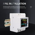 thumbnail image 3 of Smart 110V 220V 380V 100A Electric Energy Voltage Current Power Factor Active KWH Din Rail AC Monitor VOLT AMP Frequency Meter 6IN1 AC40-300V EXTERNAL CT, 3 of 8