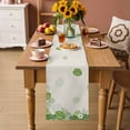 thumbnail image 2 of Tropical Palm Leaves Table Runner 72 Inches, Summer Green Botanical Leaf Plants Bed Runner Dresser Scarves Tabletop for Indoor Outdoor Parties/Ceremony/Banquet, 16" x 72", 2 of 8