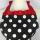 thumbnail image 4 of Cute Apron Retro Black Polka Dot Retro Ruffle Side Vintage Cooking Aprons, 4 of 4
