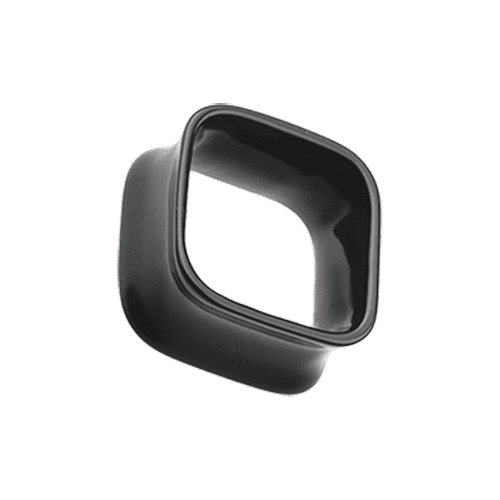Square Tunnel Double Flared Ear Gauge Plug