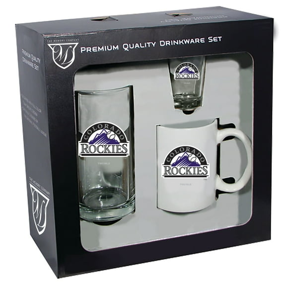 Colorado Rockies 15oz. Stein 11oz. Mug & 2oz. Shot Glass Set